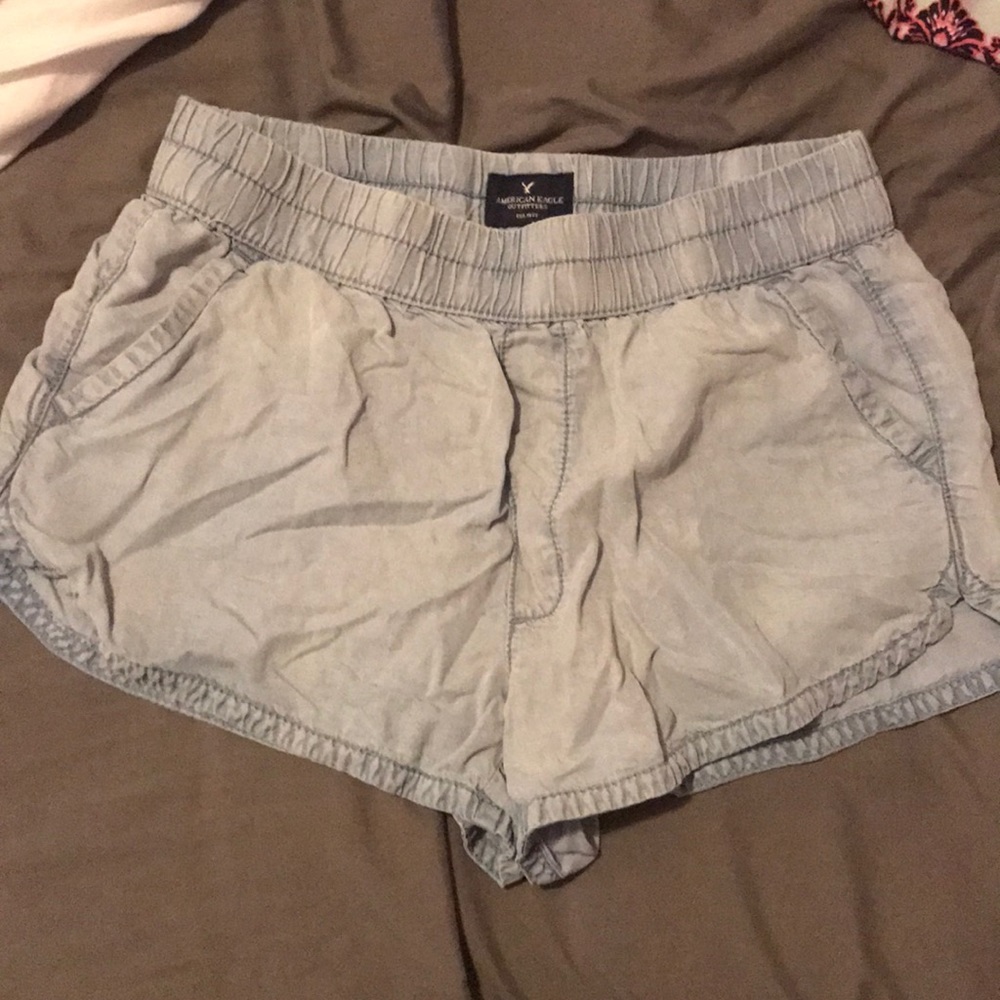 AE chambray shorts